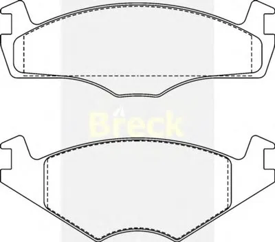 Комплект тормозных колодок, дисковый тормоз BRECK купить