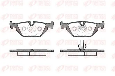 Комплект тормозных колодок, дисковый тормоз KAWE купить