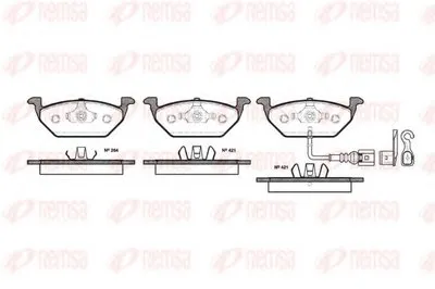 Комплект тормозных колодок, дисковый тормоз KAWE купить