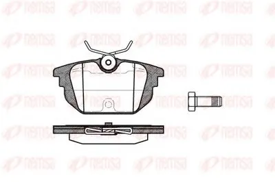 Комплект тормозных колодок, дисковый тормоз KAWE купить
