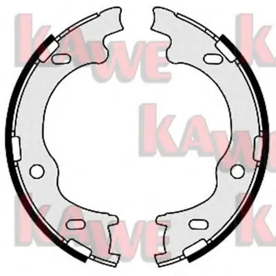 Комплект тормозных колодок, стояночная тормозная система KAWE купить