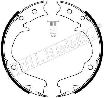 Комплект тормозных колодок, стояночная тормозная система fri.tech. купить
