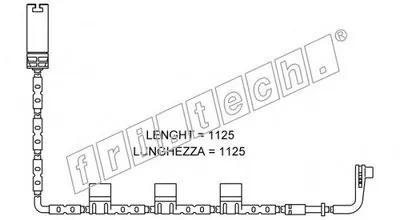 Сигнализатор, износ тормозных колодок fri.tech. купить