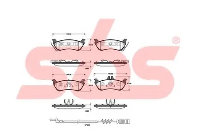 Комплект тормозных колодок, дисковый тормоз sbs купить