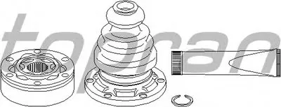 Шарнирный комплект, приводной вал TOPRAN купить