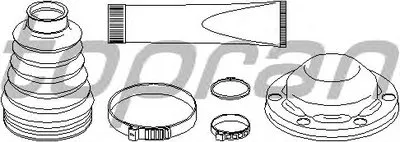Комплект пылника, приводной вал TOPRAN купить