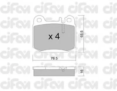 Комплект тормозных колодок, дисковый тормоз CIFAM купить