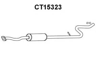 Предглушитель выхлопных газов VENEPORTE купить