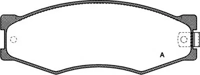 Комплект тормозных колодок, дисковый тормоз ADVANCE OPEN PARTS купить