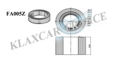 Воздушный фильтр KLAXCAR FRANCE купить