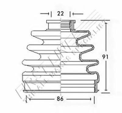 Пыльник, приводной вал FIRST LINE купить