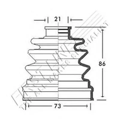 Пыльник, приводной вал FIRST LINE купить