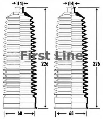 Пыльник, рулевое управление FIRST LINE купить