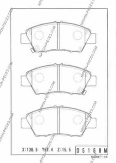 Комплект тормозных колодок, дисковый тормоз NPS купить