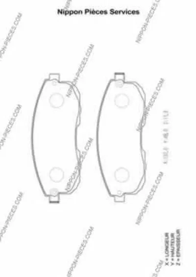 Комплект тормозных колодок, дисковый тормоз NPS купить