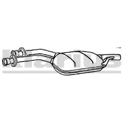 Средний глушитель выхлопных газов KLARIUS купить