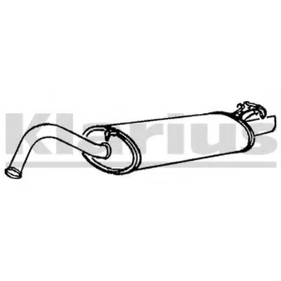 Глушитель выхлопных газов конечный KLARIUS купить