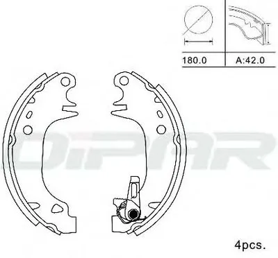 Комплект тормозных колодок DITAS купить
