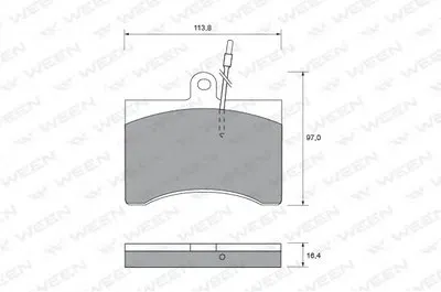 Комплект тормозных колодок, дисковый тормоз WEEN купить