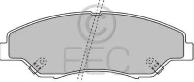 Комплект тормозных колодок, дисковый тормоз EEC купить