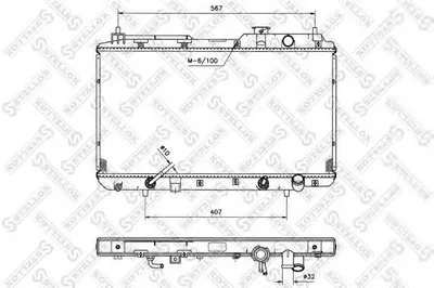 Радиатор, охлаждение двигателя STELLOX купить
