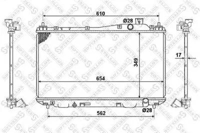 Радиатор, охлаждение двигателя STELLOX купить