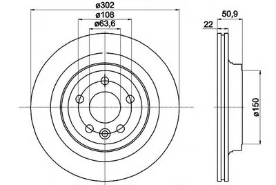 Тормозной диск PRO HELLA PAGID купить