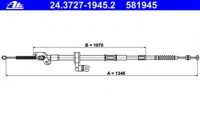 Трос, стояночная тормозная система ATE купить