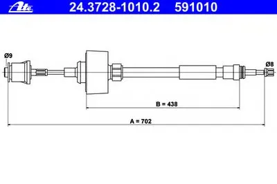 Тросик сцепления ATE купить