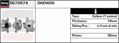 Тормозной суппорт Remanufactured REMY (Multiline) DELCO REMY купить