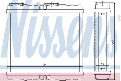 Теплообменник, отопление салона NISSENS купить