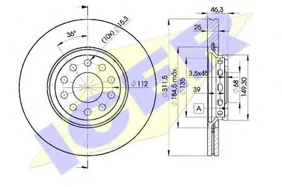 Тормозной диск ICER купить