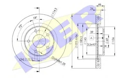 Тормозной диск ICER купить