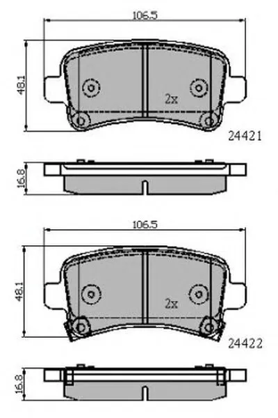 Комплект тормозных колодок, дисковый тормоз NATIONAL купить