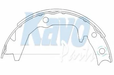 Комплект тормозных колодок KAVO PARTS купить