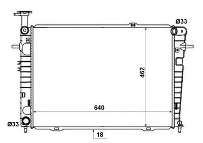 Радиатор, охлаждение двигателя NRF купить