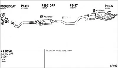 Система выпуска ОГ FENNO купить