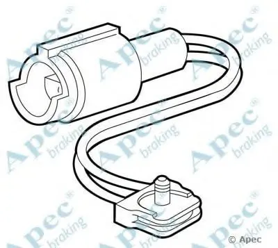 Указатель износа, накладка тормозной колодки APEC braking купить