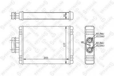 Теплообменник, отопление салона STELLOX купить