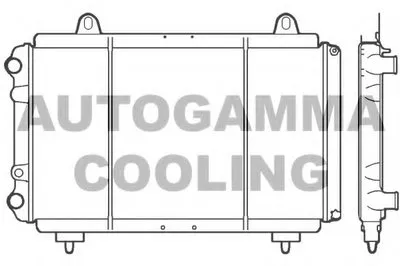 Радиатор, охлаждение двигателя AUTOGAMMA купить