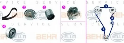 Водяной насос + комплект зубчатого ремня BEHR HELLA SERVICE купить