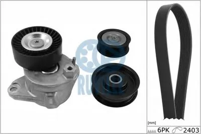 Поликлиновой ременный комплект RUVILLE купить