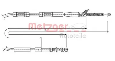Трос, стояночная тормозная система COFLE METZGER купить