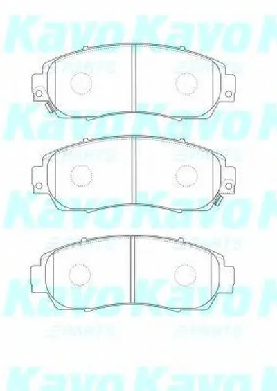 Комплект тормозных колодок, дисковый тормоз MK KASHIYAMA KAVO PARTS купить