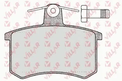 Комплект тормозных колодок, дисковый тормоз VILLAR купить