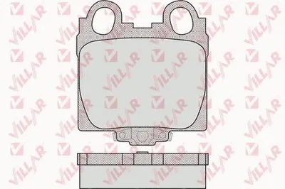 Комплект тормозных колодок, дисковый тормоз VILLAR купить