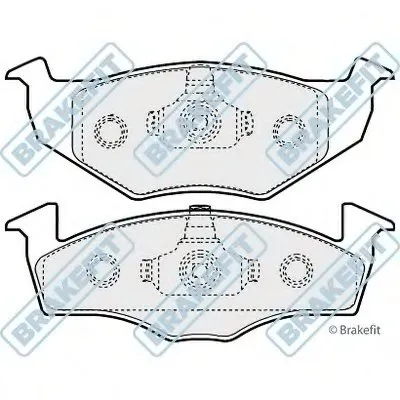 Комплект тормозных колодок, дисковый тормоз Brake Fit APEC braking купить