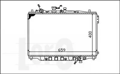 Радиатор, охлаждение двигателя LORO купить