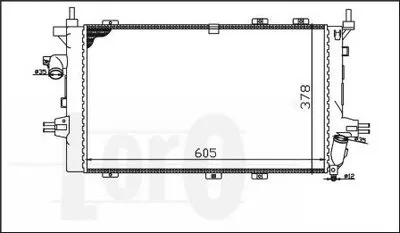 Радиатор, охлаждение двигателя LORO купить