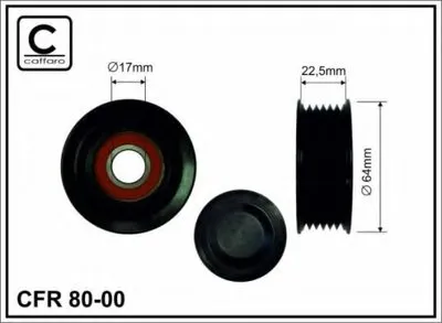 Паразитный / ведущий ролик, поликлиновой ремень CAFFARO купить